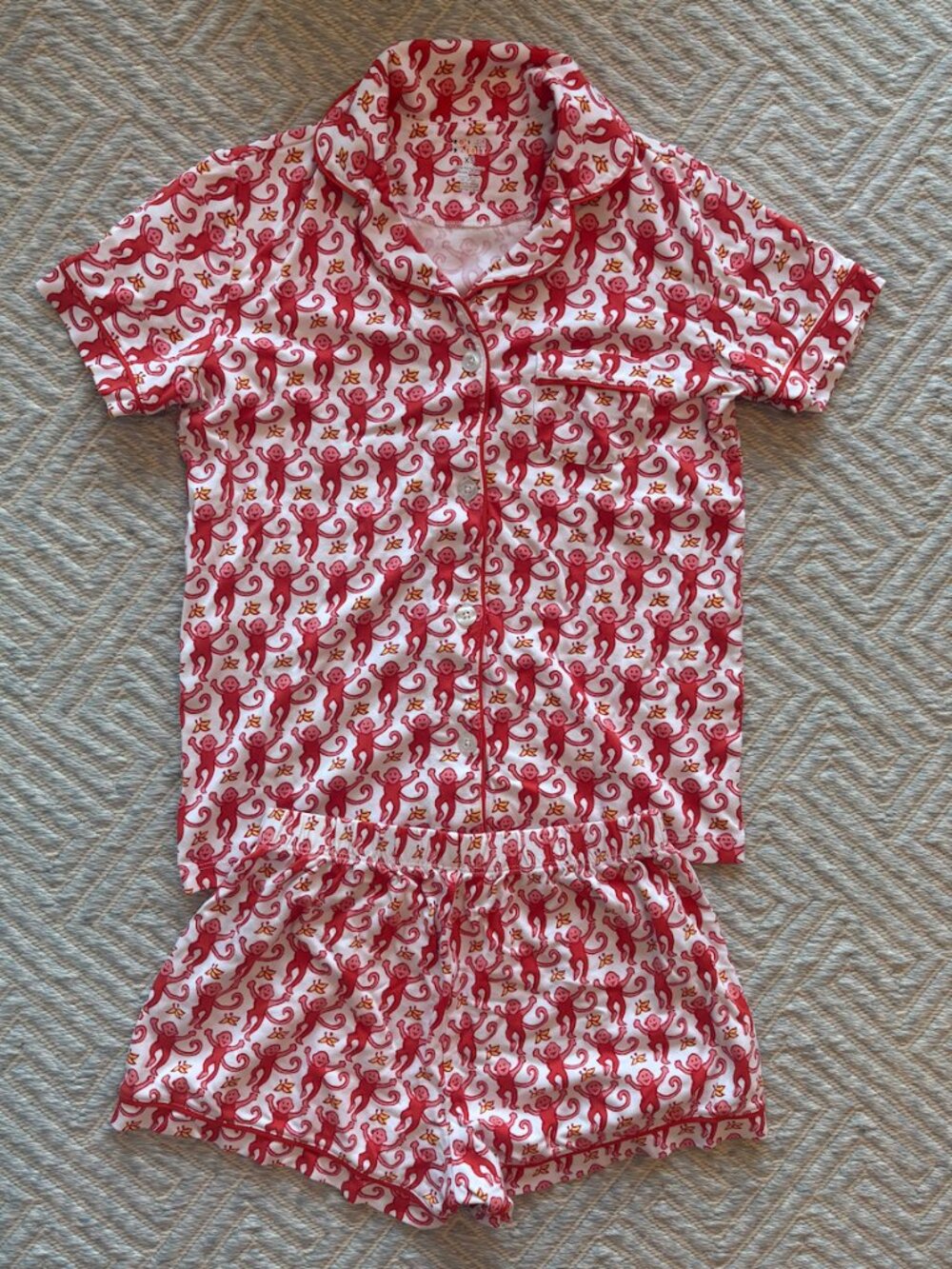 Roller Rabbit Watermelon Orange Pajama Set XS ๐งก